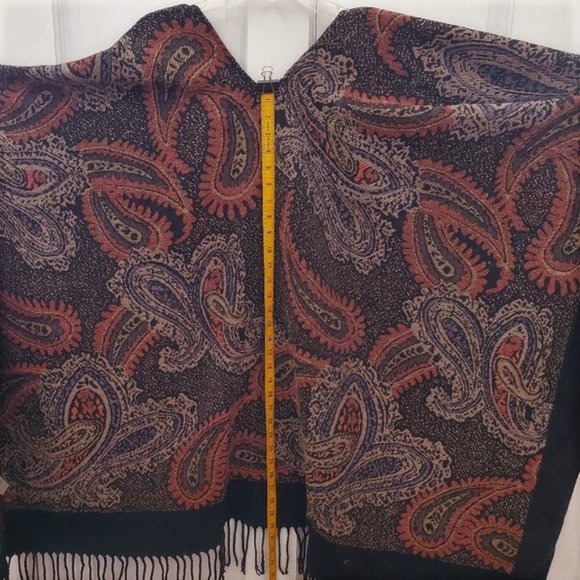 SOFT SURROUNDINGS Fringed Poncho / Ruana / Wrap - Picture 9 of 9